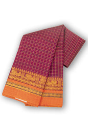 Pink Thousand Buttas Chettinad Cotton Saree 10075975