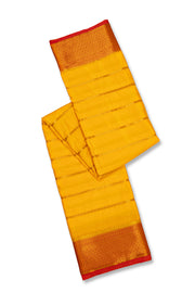 Yellow Mysore Semi Crepe Silk Saree 10077217