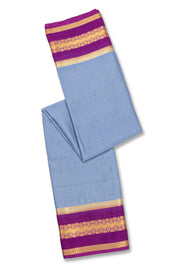Ice Blue Mysore Semi Crepe Silk Saree 10077212