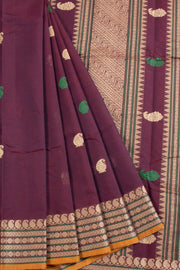 Purple Kanchi Cotton Saree 10068672 - Avishya