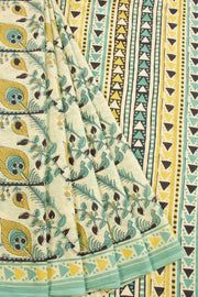 Blue Vanaspathi Printed Mulmul Cotton Saree 10069098 - Avishya