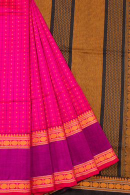 Magenta Handloom Kanchi Silk Cotton Saree 10073569