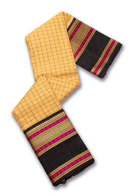 Beige Handloom Threadwork Kanjivaram Silk Saree 10074948