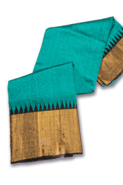 Blue Handloom Threadwork Kanjivaram Silk Saree 10074952