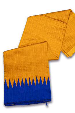 Gold Handloom Threadwork Kanjivaram Silk Saree 10074953