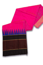 Pink Handloom Threadwork Kanjivaram Silk Saree 10074955