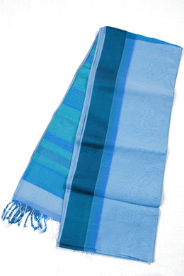 Blue Handloom Maheshwari Saree 10073709