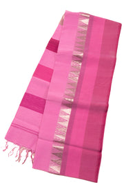 Pink Handloom Maheshwari Saree 10073711