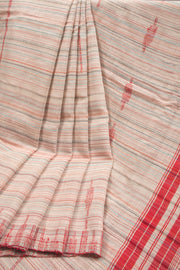 Off White Bengal Cotton Saree - Avishya