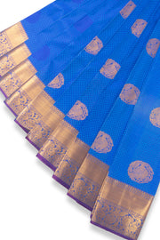 Blue Kanjivaram Vegan Silk Saree 10073896