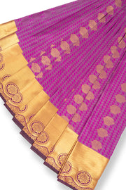 Purple Kanjivaram Vegan Silk Saree 10073895