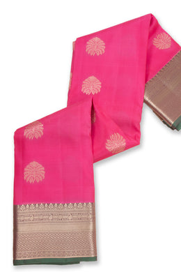 Pink Lightweight Fancy Kanjivaram Silk Saree with Contrast Pallu 10074841
