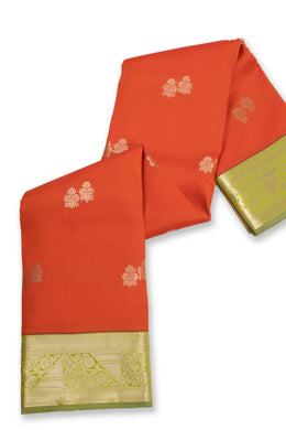 Red Lightweight Fancy Kanjivaram Silk Saree with Contrast Pallu 10074844