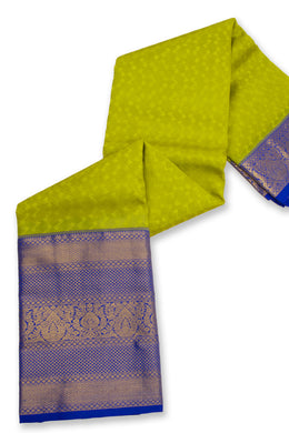 Green Lightweight Fancy Kanjivaram Silk Saree with Contrast Pallu 10074845