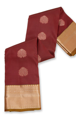 Maroon Lightweight Fancy Kanjivaram Silk Saree with Contrast Pallu 10074846