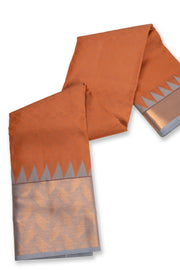 Brown Lightweight Fancy Kanjivaram Silk Saree with Contrast Pallu 10074849