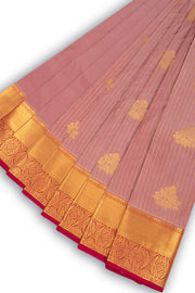 Mauve Kanjivaram Vegan Silk Saree with Contrast Pallu 10074858