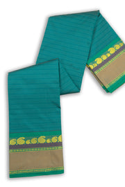 Teal Kanjivaram Vegan Silk Saree 10075549