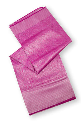  Magenta Pink Kanjivaram Tissue Vegan Silk Saree 10075569