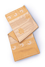 Gold Kanjivaram Tissue Vegan Silk Saree 10075574