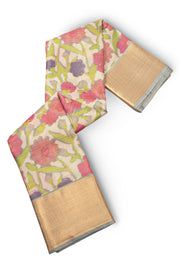 Multicolour Printed Kanjivaram Silk Saree 10075578