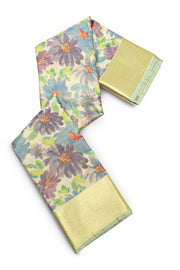 Multicolour Printed Kanjivaram Silk Saree 10075579