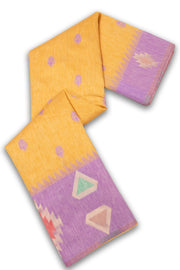 Kanjivaram Vegan Viscose Silk Bee Yellow Color Jute Style Finish 10075598