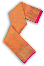 Orange Kanjivaram Silk Saree 10076057