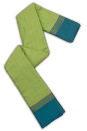 Green Art Silk Kanjivaram Saree With Checks Design 10076313