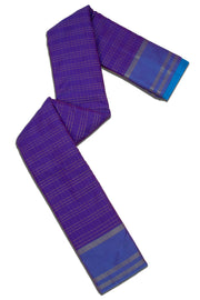 Blue Art Silk Kanjivaram Saree With Checks Design 10076335