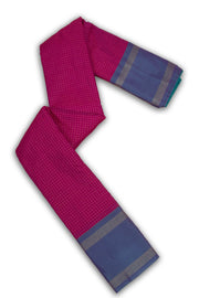 Pink Art Silk Kanjivaram Saree With Checks Design 10076336