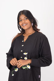 Black Handcrafted Cotton Co-order Set 10071217