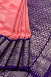 Pink Gadwal Kuttu Silk Saree 10075413