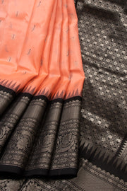 Orange Gadwal Kuttu Silk Saree 10075418