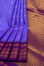 Purple Gadwal Kuttu Silk Saree 10075425