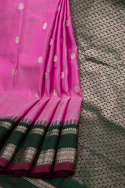 Pink Gadwal Kuttu Silk Saree 10075430