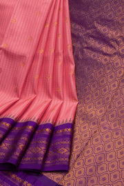 Pink Gadwal Kuttu Silk Saree 10075431