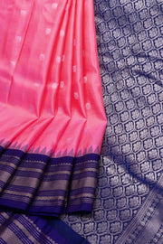 Pink Gadwal Kuttu Silk Saree 10075441