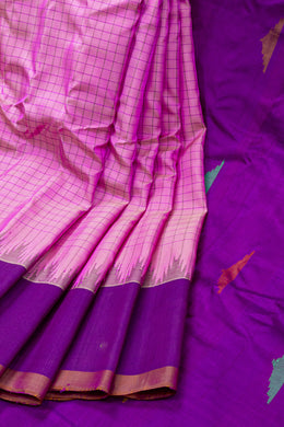 Pink Gadwal Kuttu Silk Saree 10076202