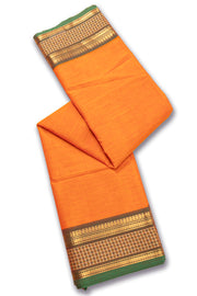 Orange Kanchi Cotton Saree 10067848