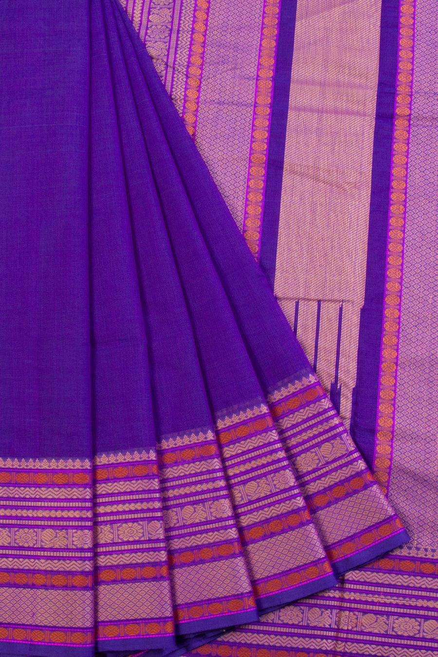 Purple Kanchi Cotton Saree 10069243 - Avishya