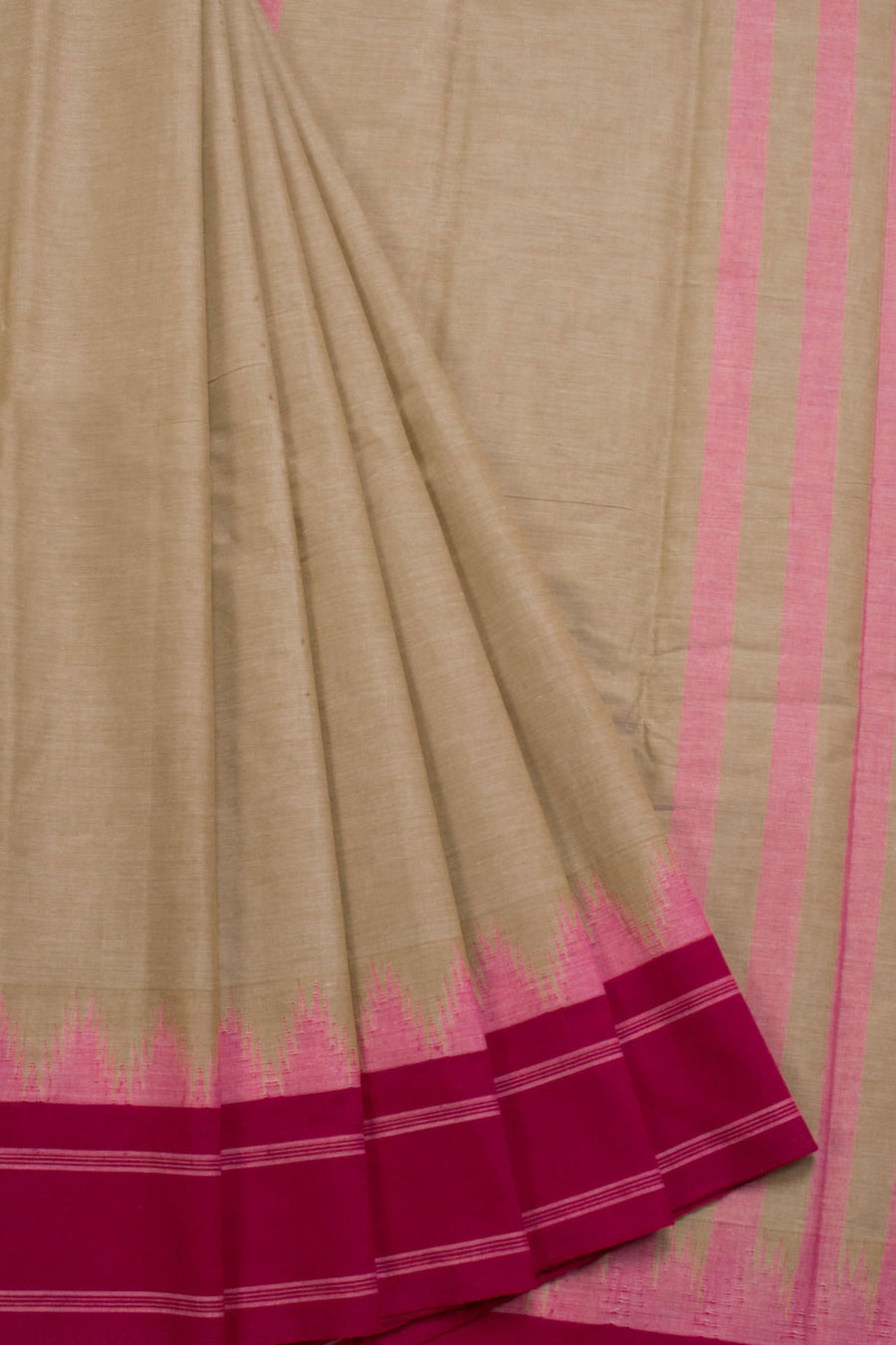Dual Shot Handloom Kanchi Cotton Saree 10069393 - Avishya