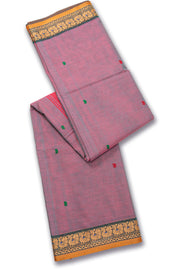Mauve Handloom Kanchi Cotton Saree 10071822