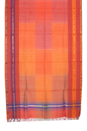 Orange Silk Cotton Dupatta 10064097 