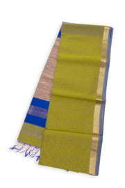 Green Maheshwari Silk Cotton Saree 10075237