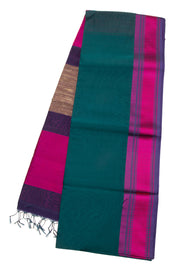 Blue Maheshwari Silk Cotton Saree 10075247