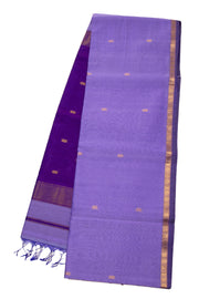 Lavender Maheshwari Silk Cotton Saree 10075255