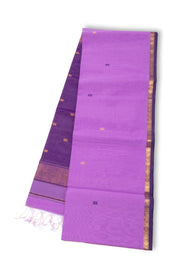 Violet Maheshwari Silk Cotton Saree 10075257