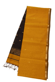 Yellow Maheshwari Silk Cotton Saree 10075263