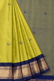 Green Handloom Chandrakon Paithani Silk Saree 10073634